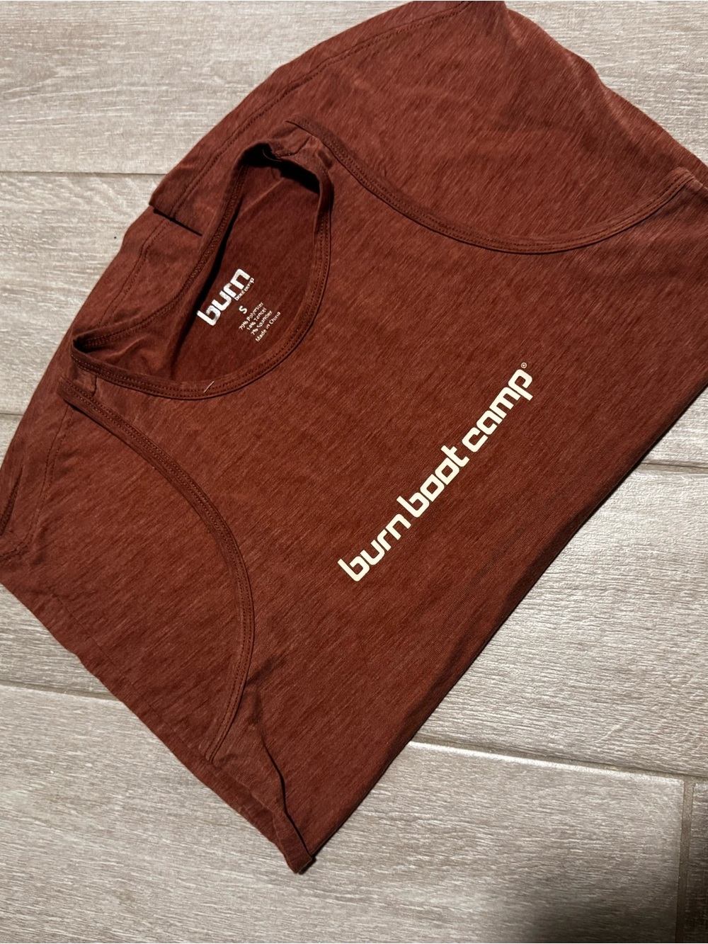 burn boot camp Women's Rust Tank Top